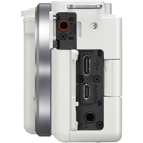 Sony ZV-E10 Mirrorless Camera with 16-50mm f/3.5-5.6 II Lens (White)