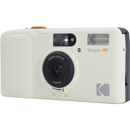 Kodak Snapic A1 35mm Film Camera (Ivory White)