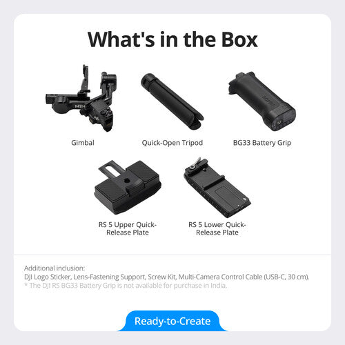 DJI RS 5 Gimbal Combo Kit with AI Tracking Module & Briefcase Handle