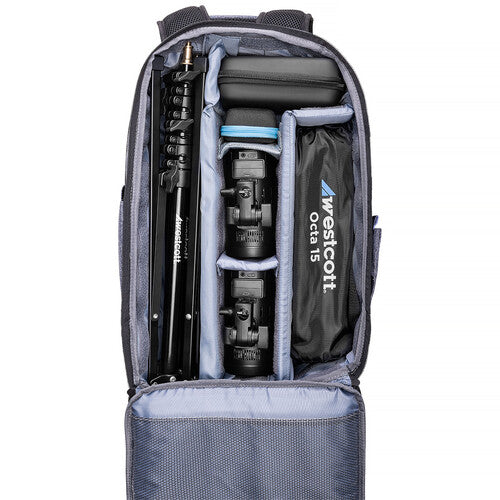 Westcott FJ100 Strobe 2-Light Backpack Kit with FJ-T1 M Multi-Brand Wireless Trigger