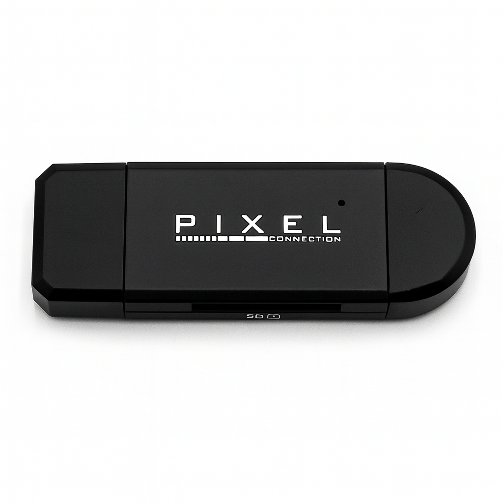 PIXEL Connection 3-in-1 USB-A / USB-C / Micro USB Memory Card Reader