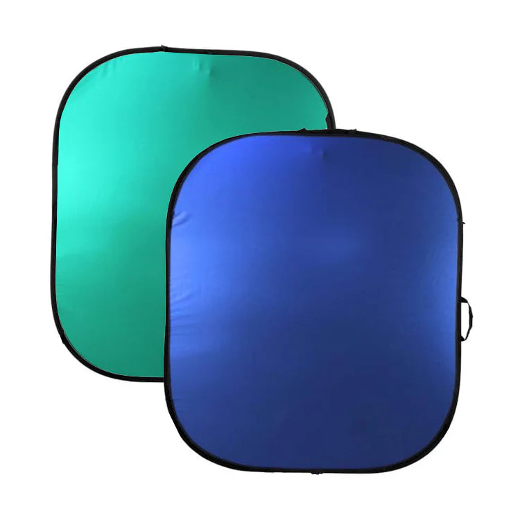 ProMaster Solid Pop-Up Background 6'X7' -Chromakey Green / Blue 2 -Sided