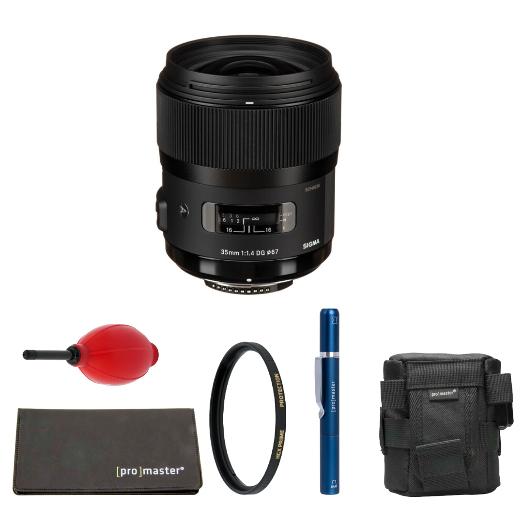 Sigma 35mm f/1.4 DG HSM Art Lens for Canon EF Package
