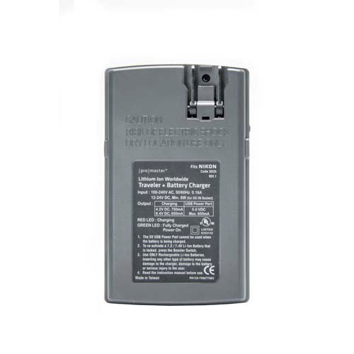 ProMaster - Traveler + Charger for most Fujifilm Kodak and Pentax Batteries