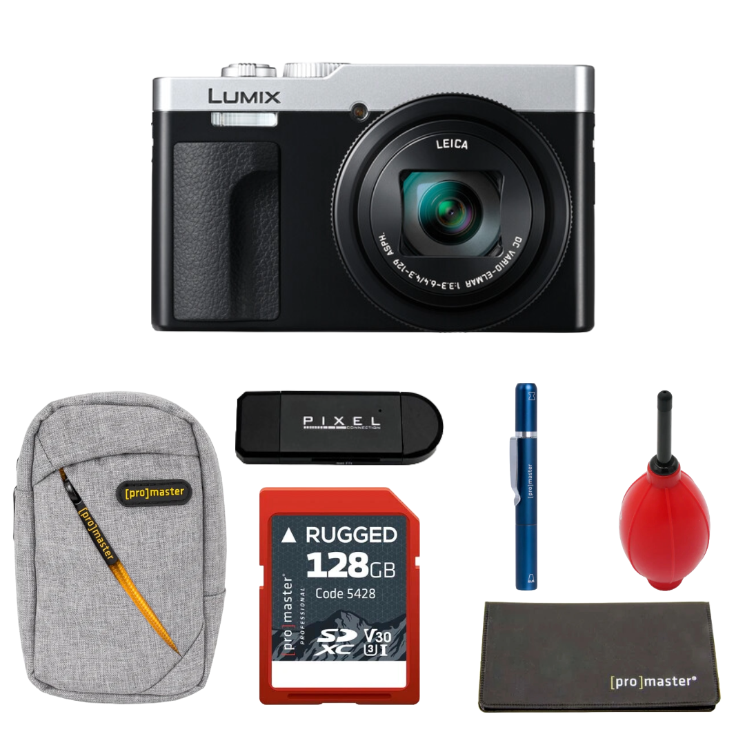 Panasonic ZS99 Digital Camera (Silver) Package