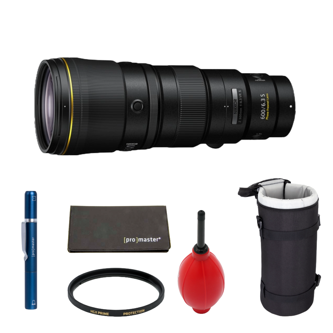 Nikon NIKKOR Z 600mm f/6.3 VR S Lens (Nikon Z) Package