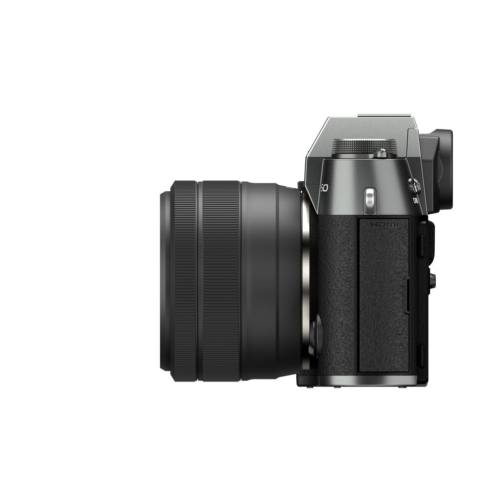 FUJIFILM X-T50 Mirrorless Camera with 15-45mm f/3.5-5.6 Lens (Charcoal Silver)