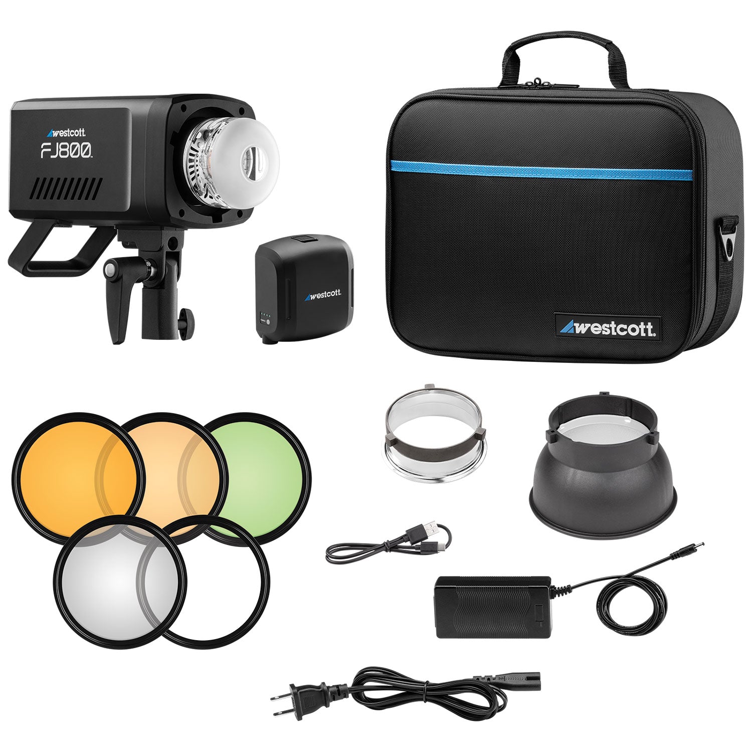 Westcott FJ800 Touchscreen Strobe with FJ Pro AC/DC Battery (800Ws)