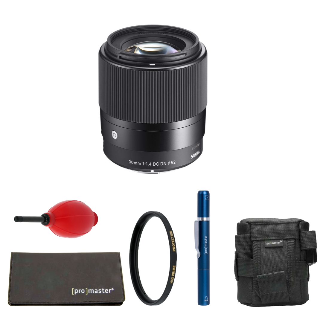 Sigma 30mm f/1.4 DC DN Contemporary Lens (Micro Four Thirds) Package