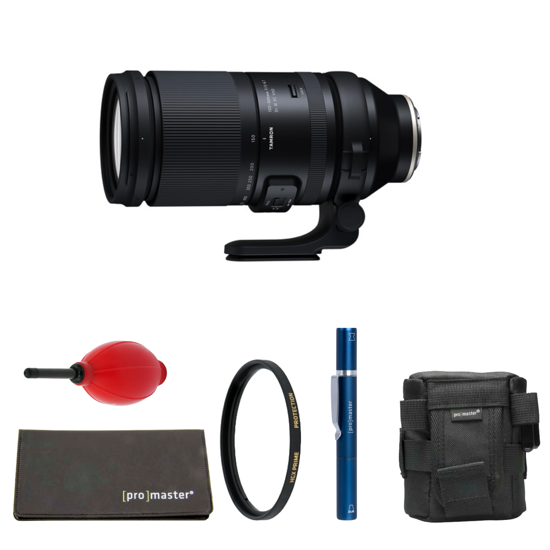 Tamron 150-500mm f/5-6.7 Di III VC VXD Lens (Sony E) Package