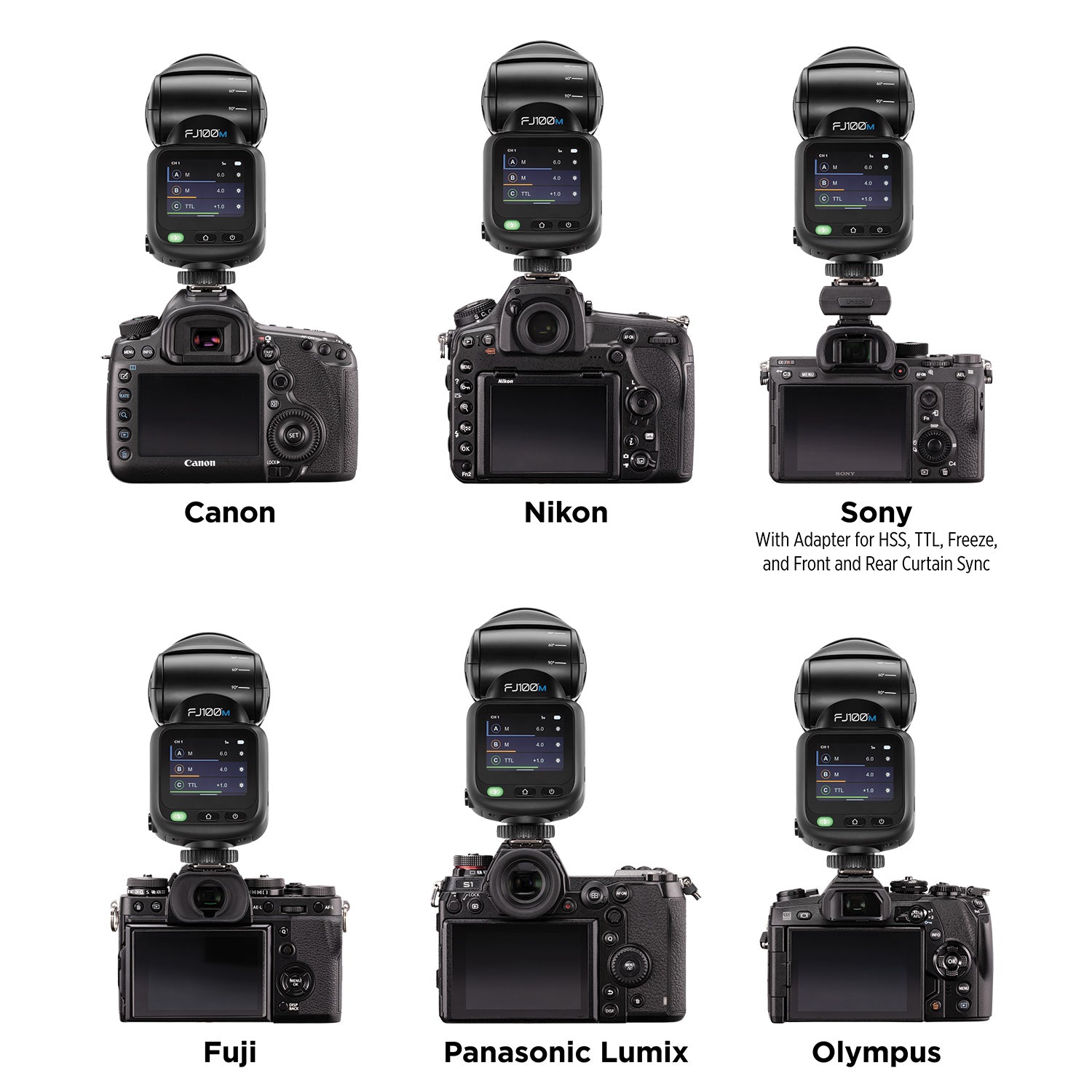 Westcott FJ100 M Touchscreen Speedlight Flash with Multi-Brand Camera Mount (100Ws)