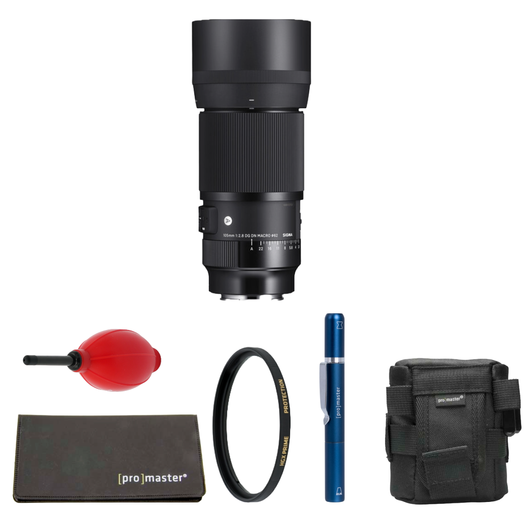 Sigma 105mm f/2.8 DG DN Macro Art Lens (L-Mount) Package