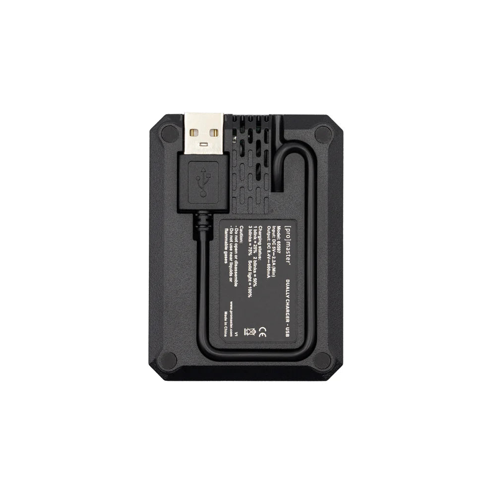 ProMaster Dually Charger - USB For OM System BLS50