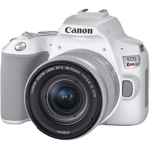 Canon EOS Rebel SL3 DSLR Camera with 18-55mm Lens (White) Package