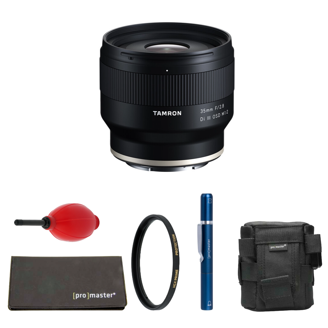 Tamron 35mm f/2.8 Di III OSD M 1:2 Lens for Sony E Package