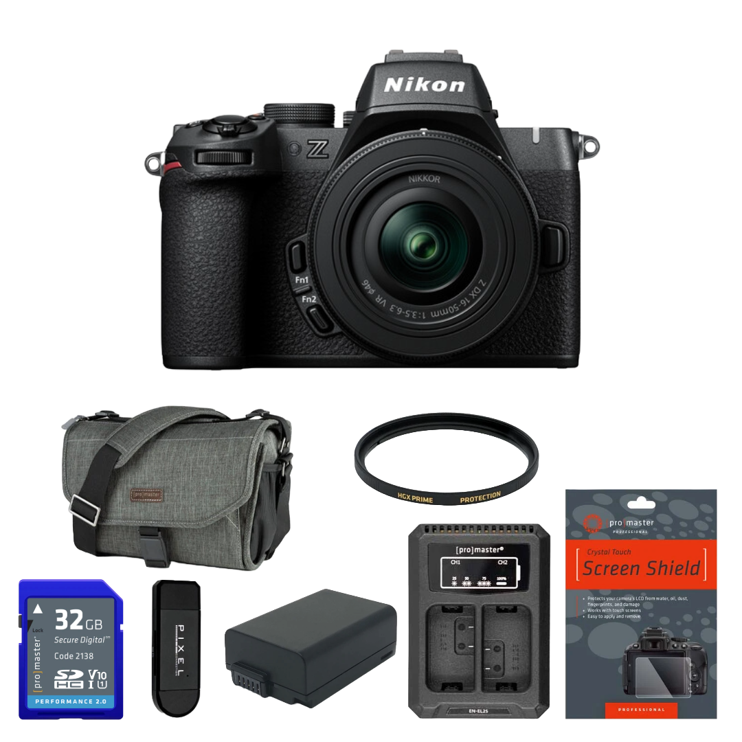 Nikon Z50 II Mirrorless Camera with 16-50mm Lens Package