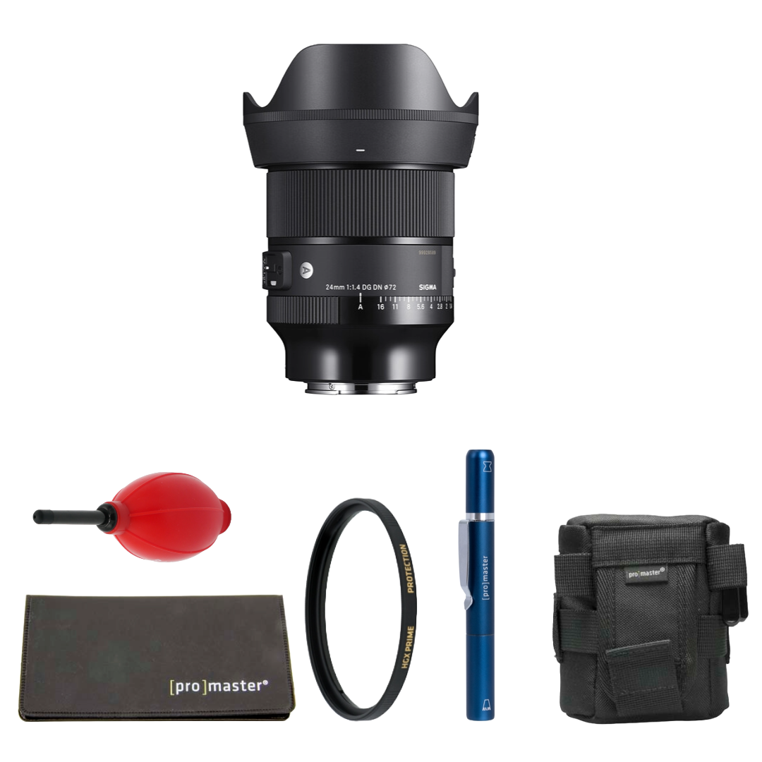 Sigma 24mm f/1.4 DG DN Art Lens (L-Mount) Package