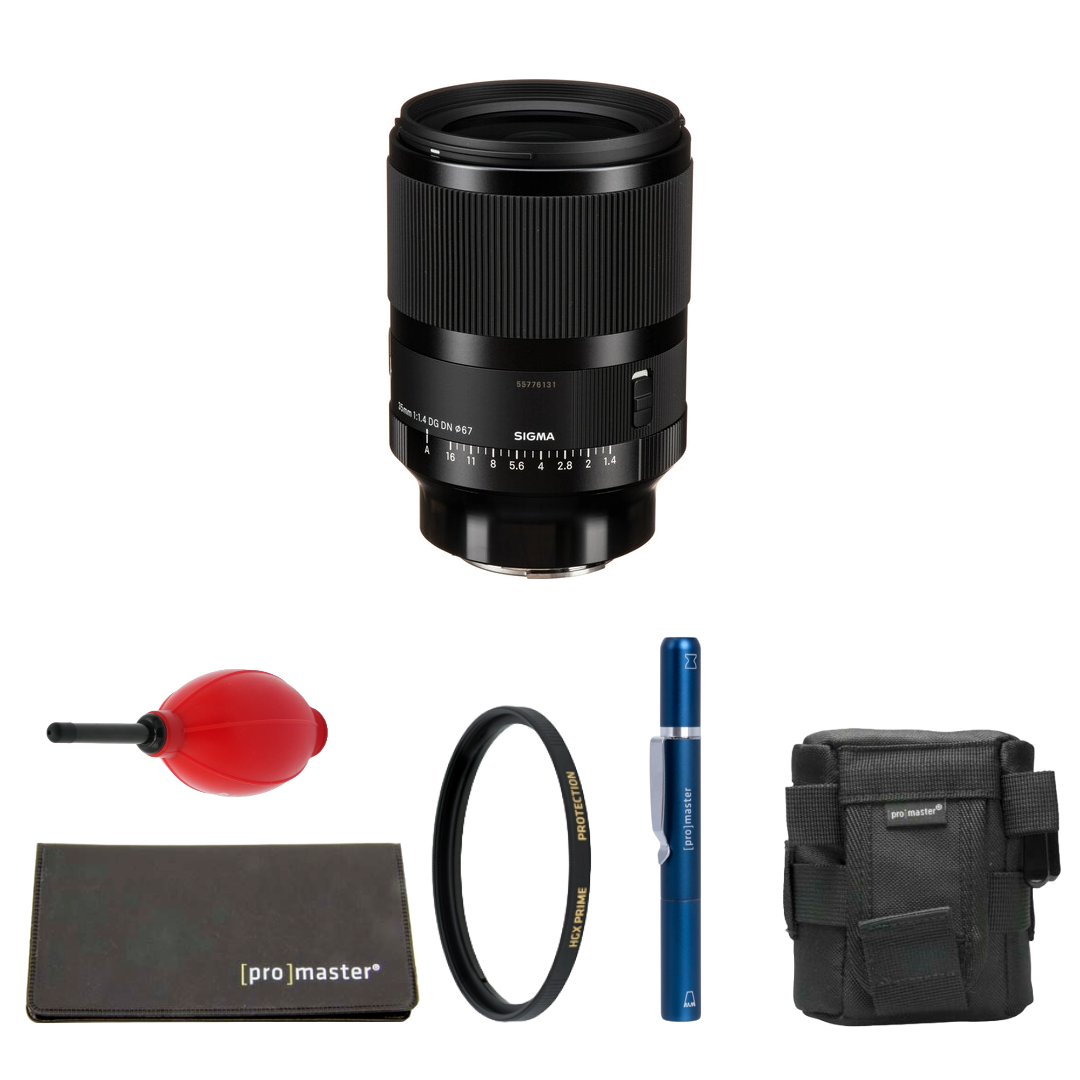 Sigma 35mm f/1.4 DG DN Art Lens (Leica L) Package