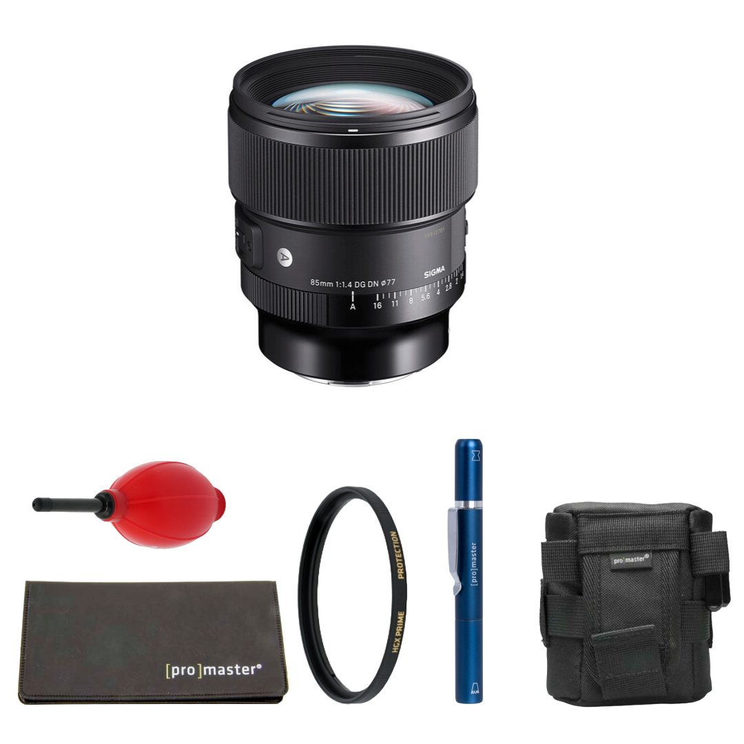 Sigma 85mm f/1.4 DG DN Art Lens (Sony E) Package