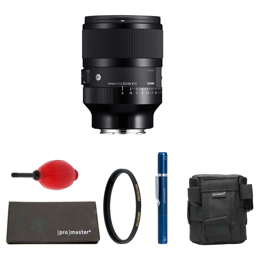 Sigma 50mm f/1.2 DG DN Art Lens (Sony E) Package