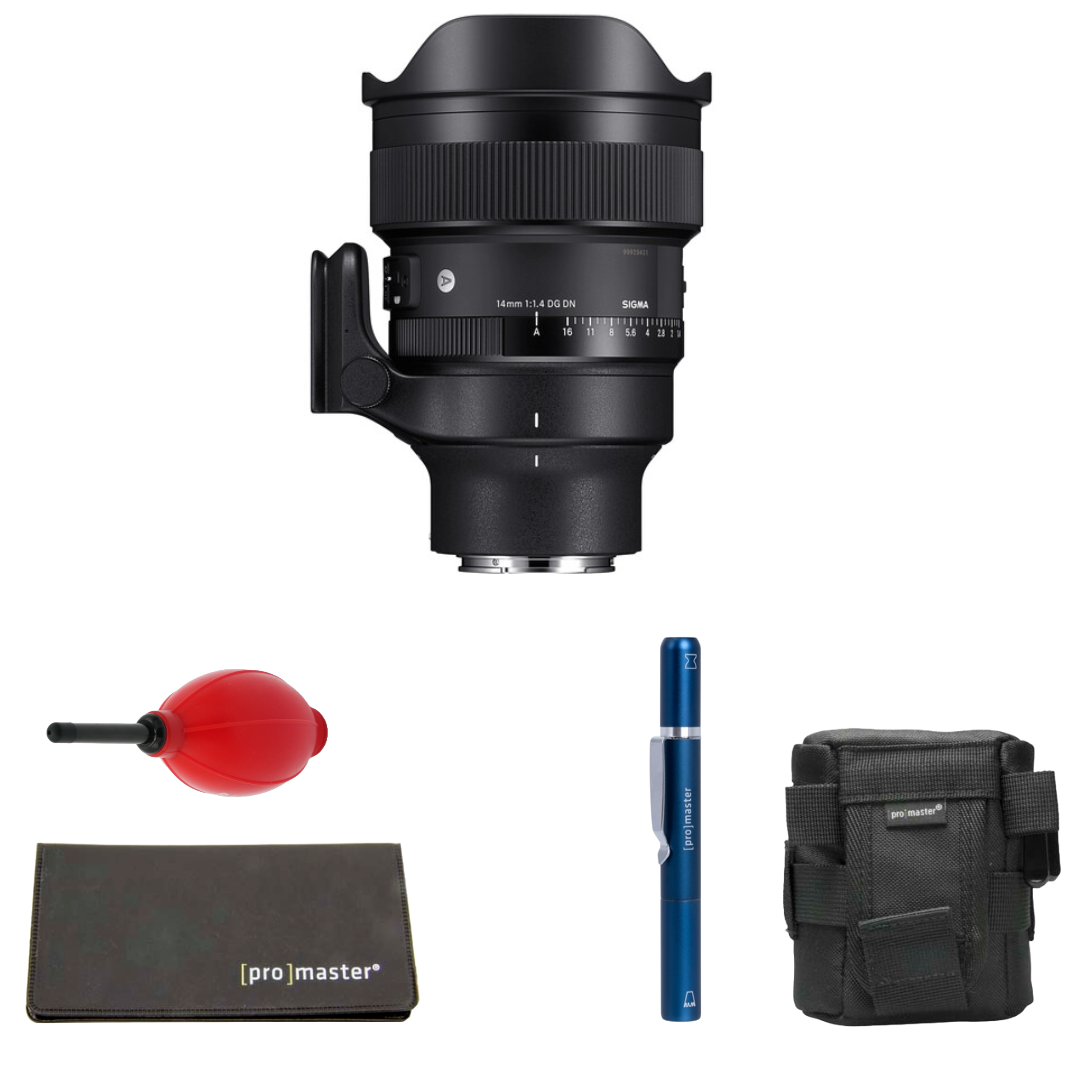 Sigma 14mm f/1.4 DG DN Art Lens (Sony E) Package