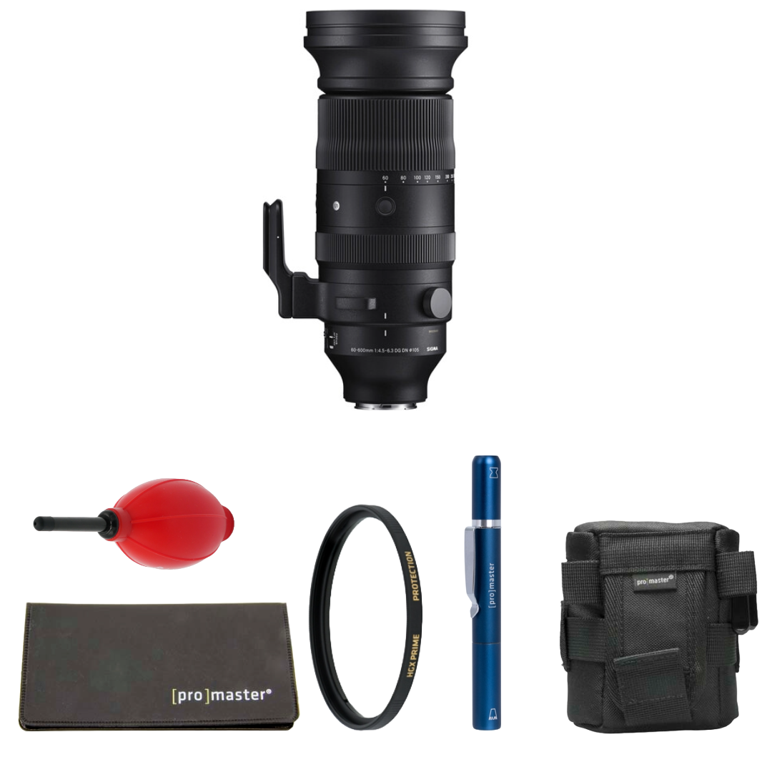 Sigma 60-600mm f/4.5-6.3 DG DN OS Sports Lens (Sony E) Package