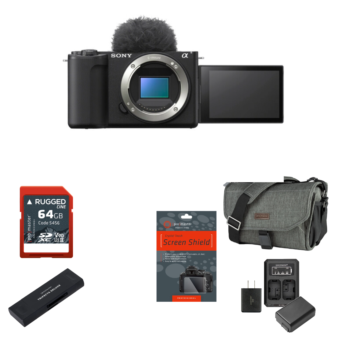 Sony ZV-E10 II Mirrorless Camera (Black) Package