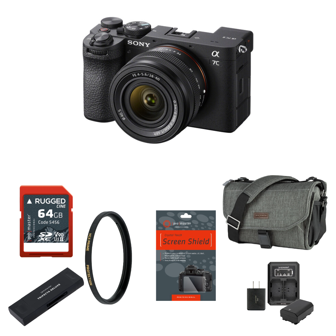 Sony a7C II Mirrorless Camera with 28-60mm Lens (Black) Package