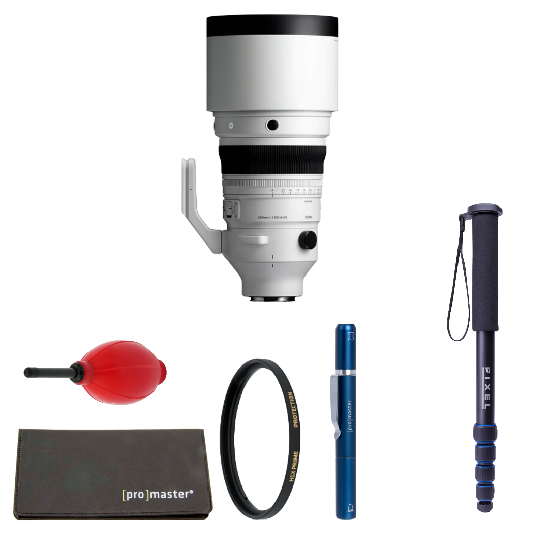 Sigma 200mm f/2 DG OS Sports Lens (L-Mount) Package