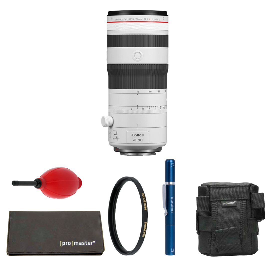 Canon RF 70-200mm f/2.8 L IS USM Z Lens (White) Package
