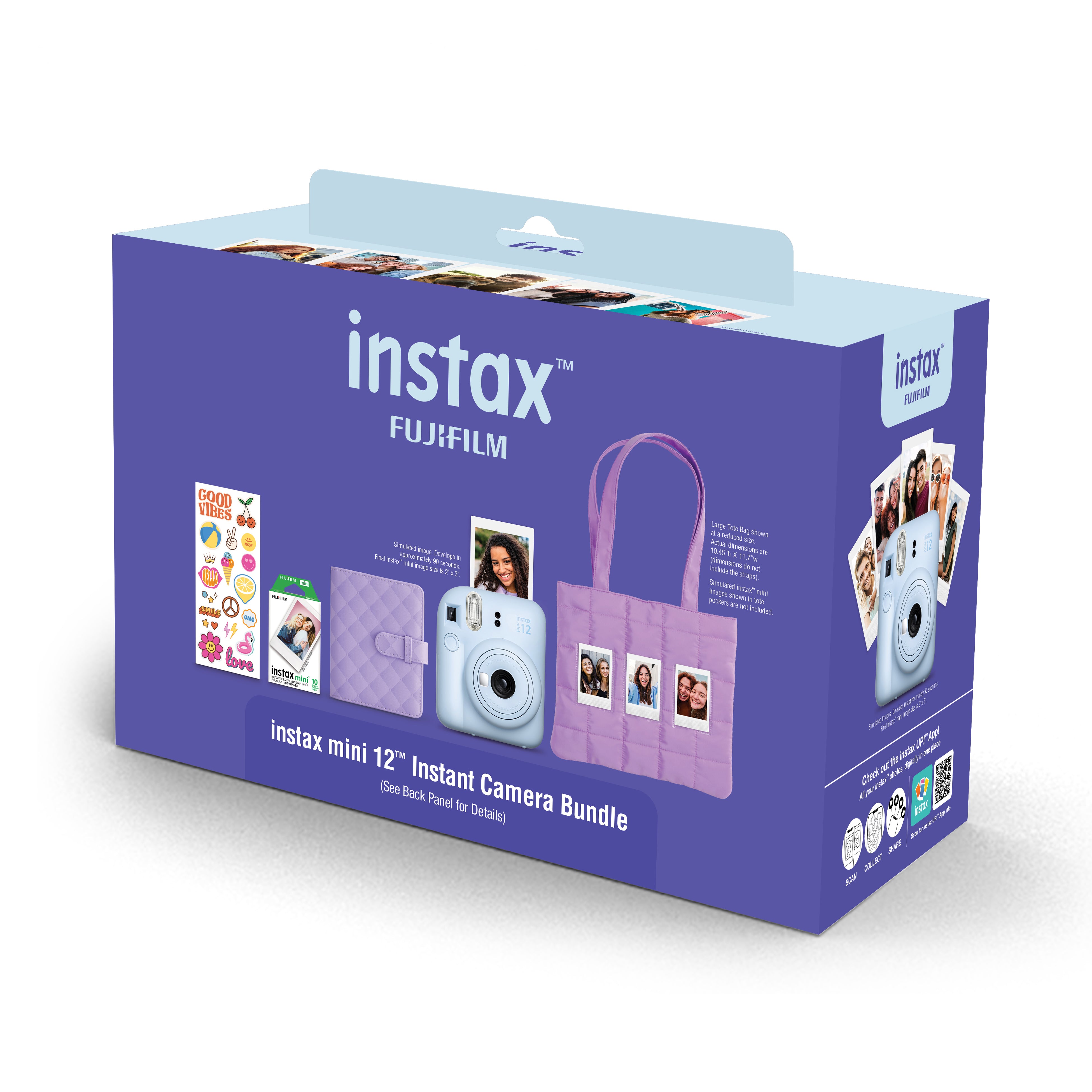 FUJIFILM INSTAX MINI 12 HOLIDAY BUNDLE - BLUE