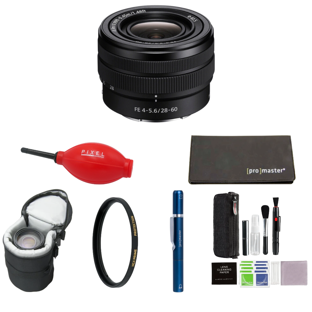 Sony FE 28-60mm f/4-5.6 Lens (Sony E) Package