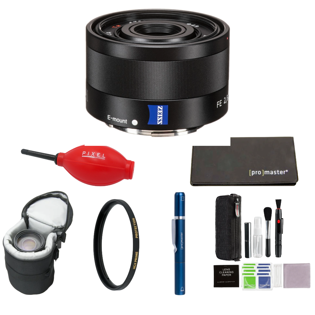 Sony Sonnar T* FE 35mm f/2.8 ZA Lens (Sony E) Package