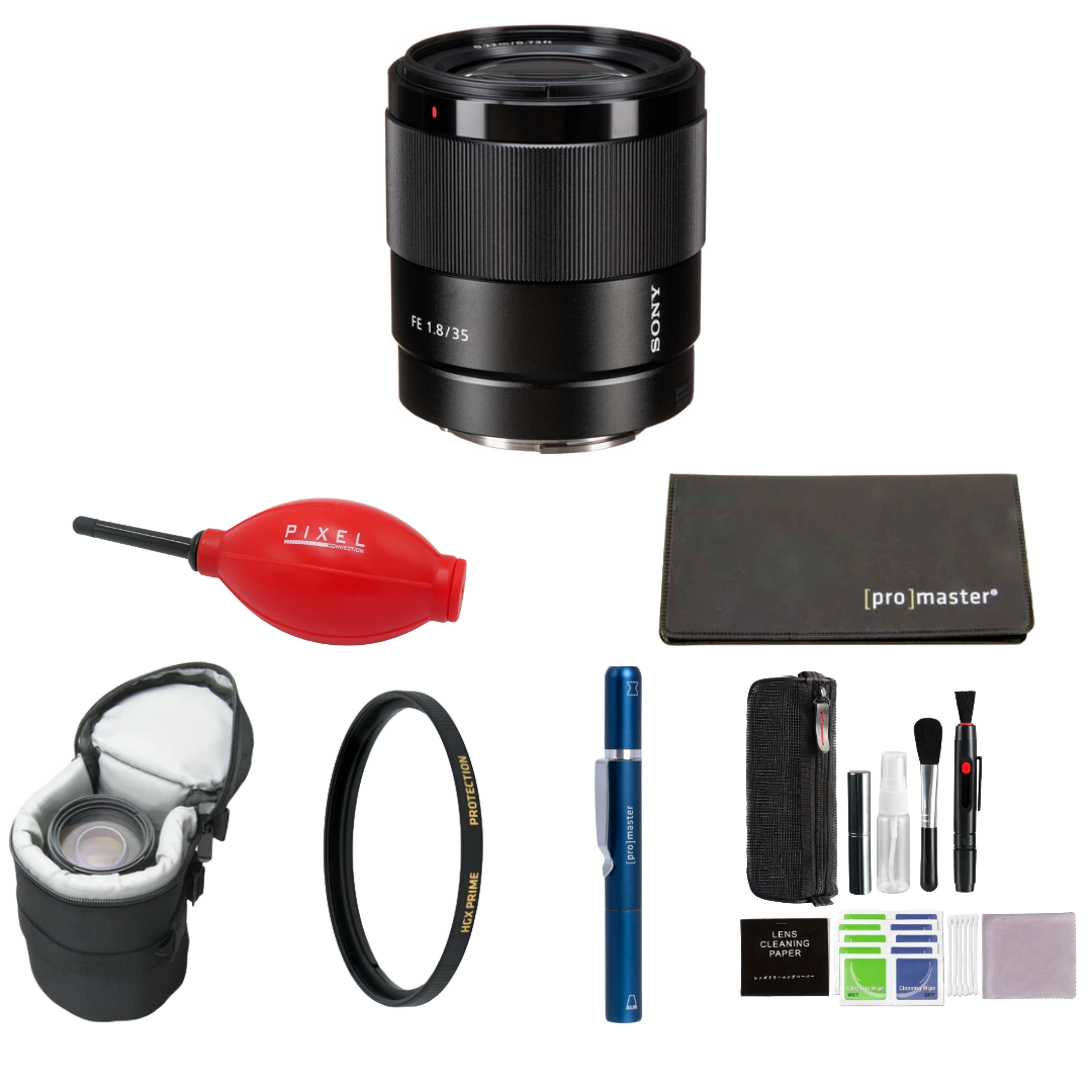 Sony FE 35mm f/1.8 Lens (Sony E) Package