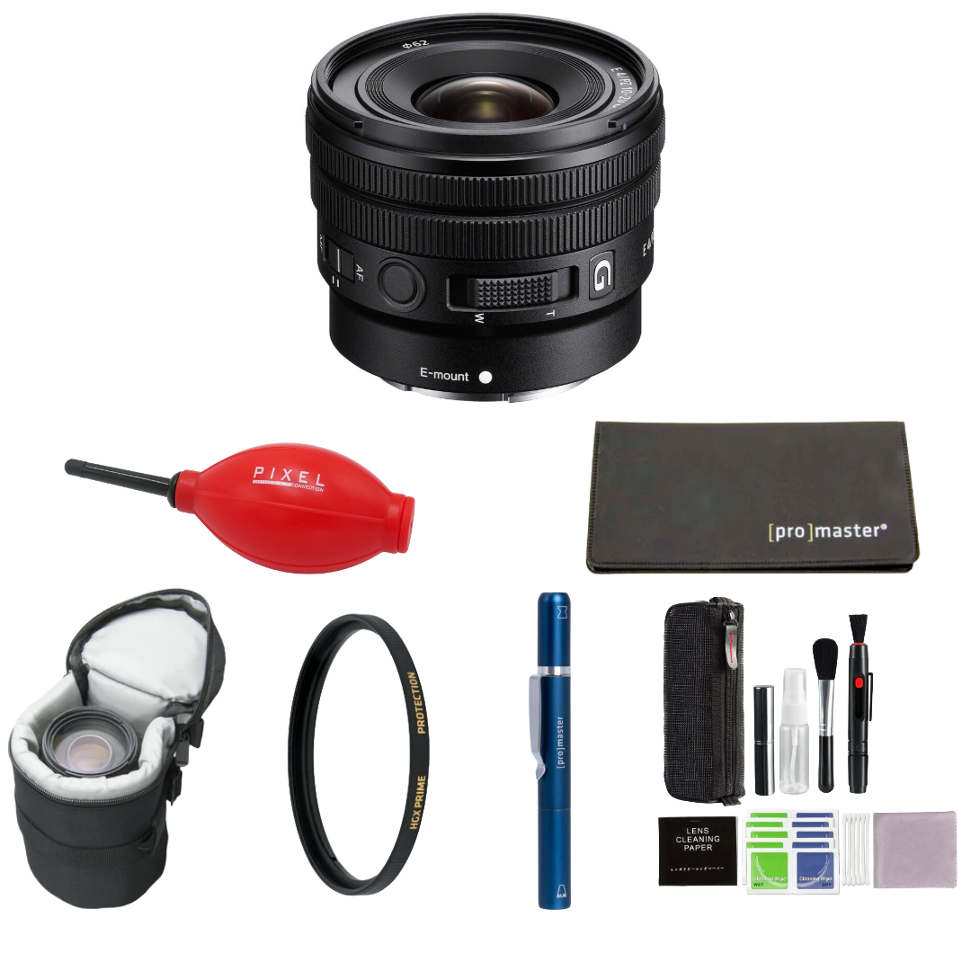 Sony E 10-20mm f/4 PZ G Lens (Sony E) Package