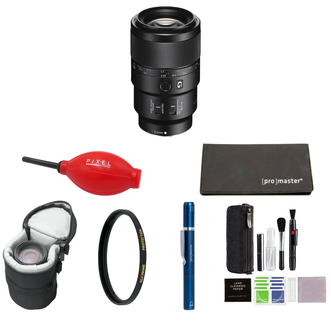 Sony FE 90mm f/2.8 Macro G OSS Lens (Sony E) Package
