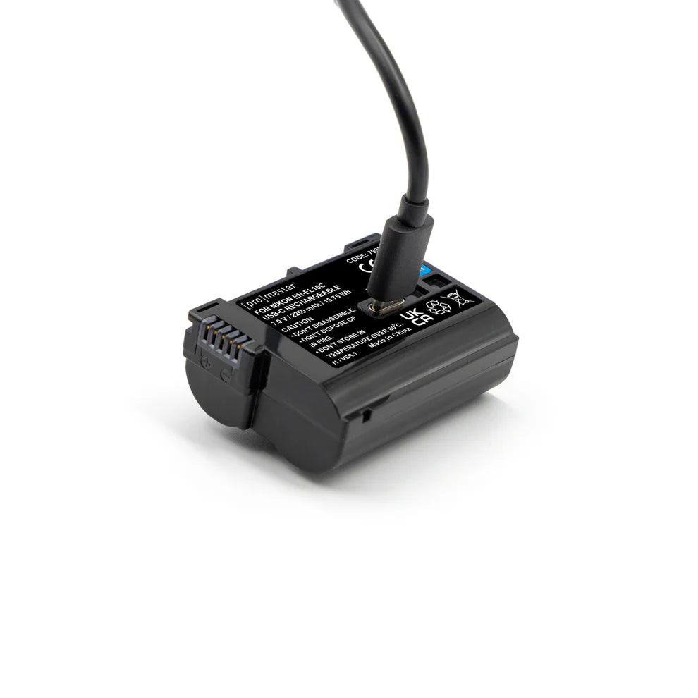 Promaster Li-ion Battery for Nikon EN-EL15c with USB-C Charging - works w/ Z8, Zf, & Z6III