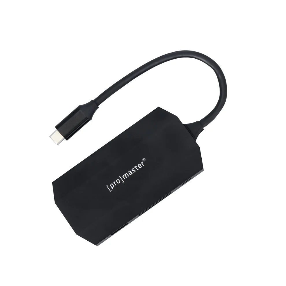 Promaster USB-C Card Reader & Hub for 2 SD Cards