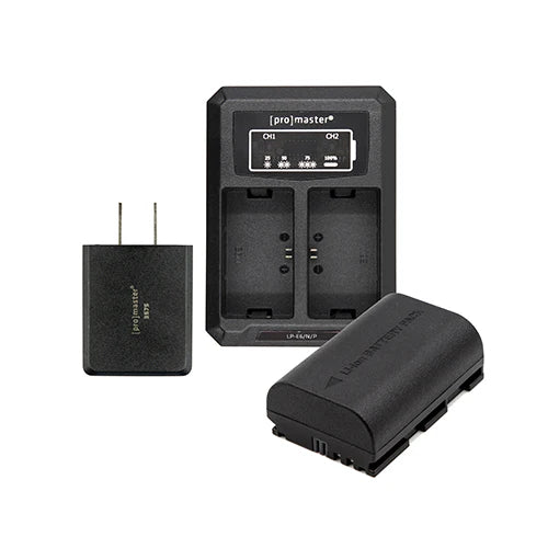 Promaster Battery & Charger Kit for Canon LP-E6P