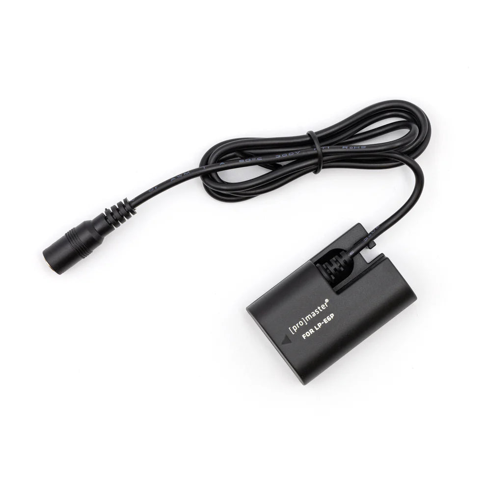 Promaster DC Coupler with AC Power Supply for Canon LP-E6P