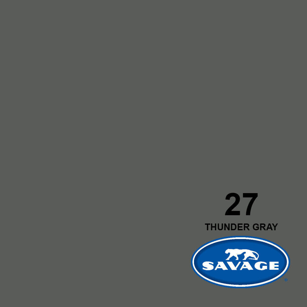 Savage #27 Seamless Background Paper (86" x 36') - Thunder Gray