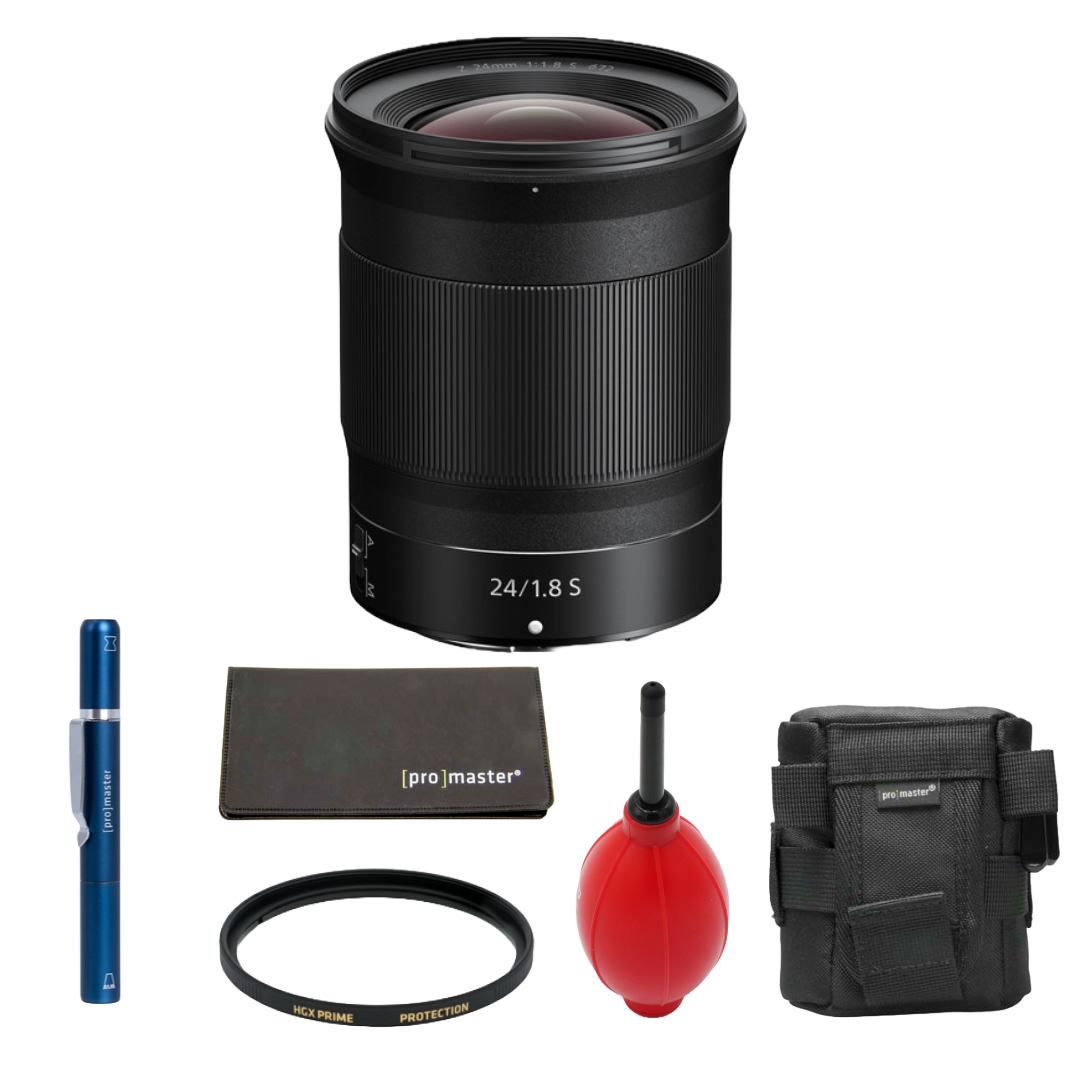 Nikon NIKKOR Z 24mm f/1.8 S Lens (Nikon Z) Package