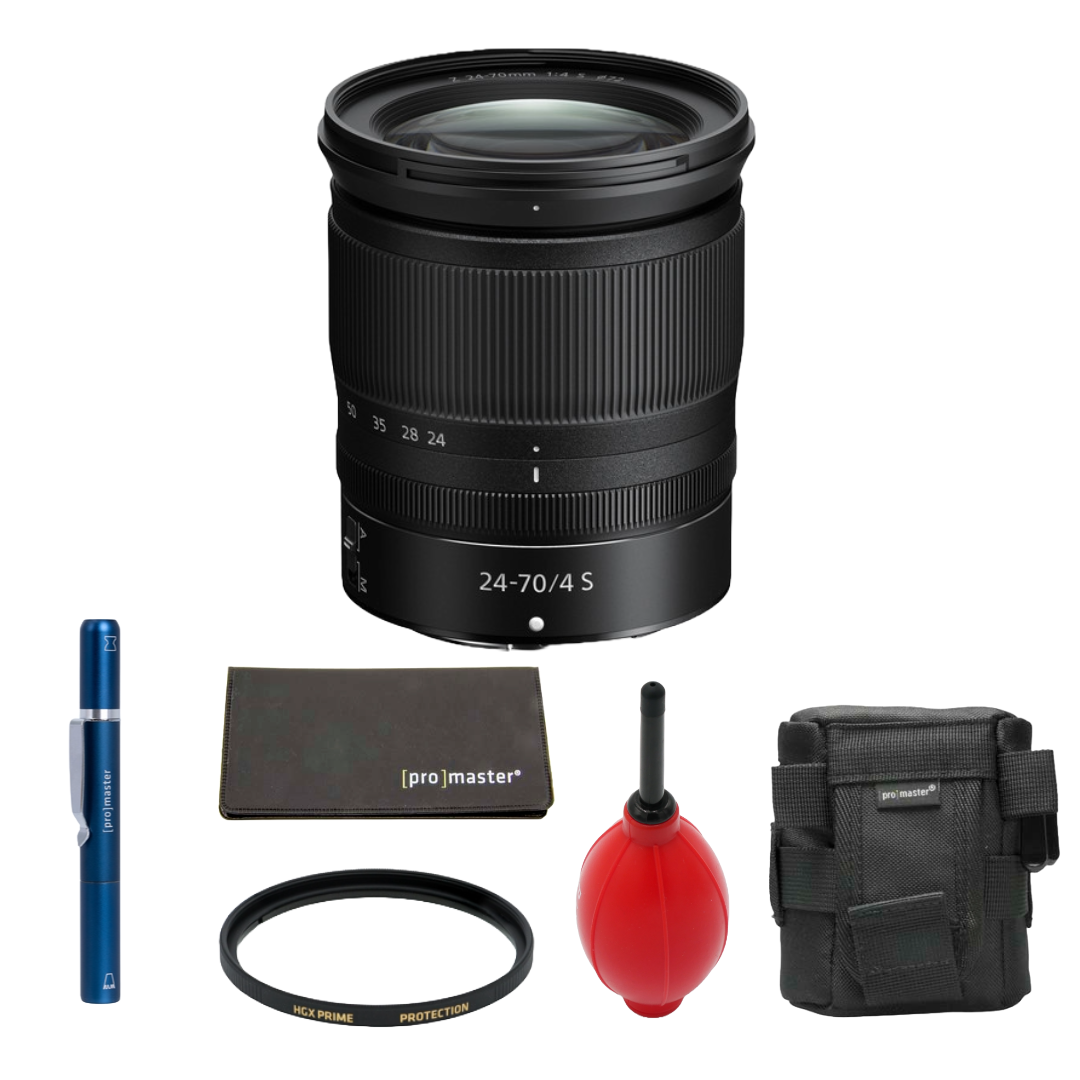 Nikon NIKKOR Z 24-70mm f/4 S Lens (Nikon Z) Package