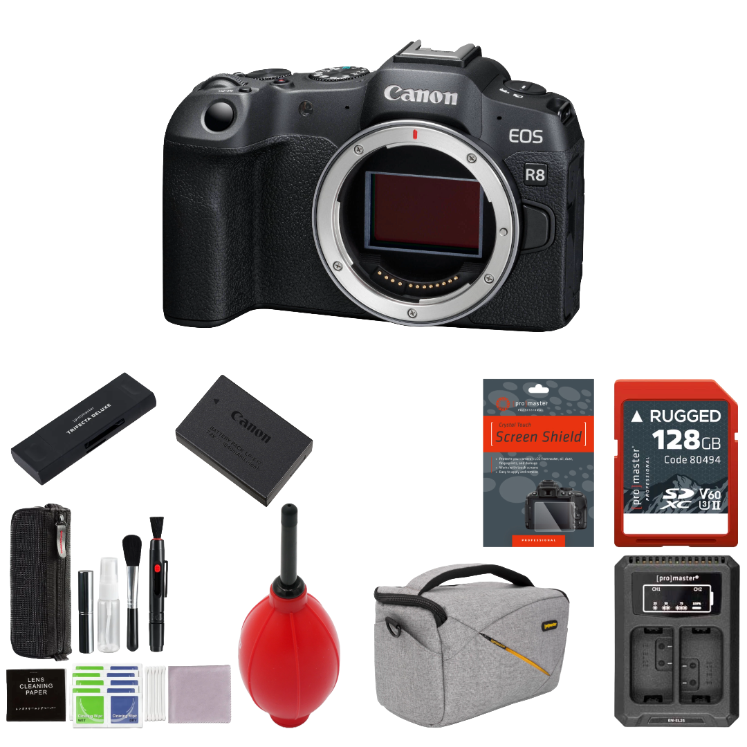 Canon EOS R8 Mirrorless Camera Package