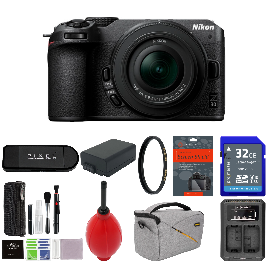 Nikon Z30 Mirrorless Camera with 16-50mm Lens Package