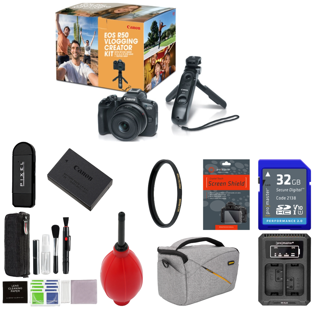 Canon EOS R50 Video Creator Kit Package