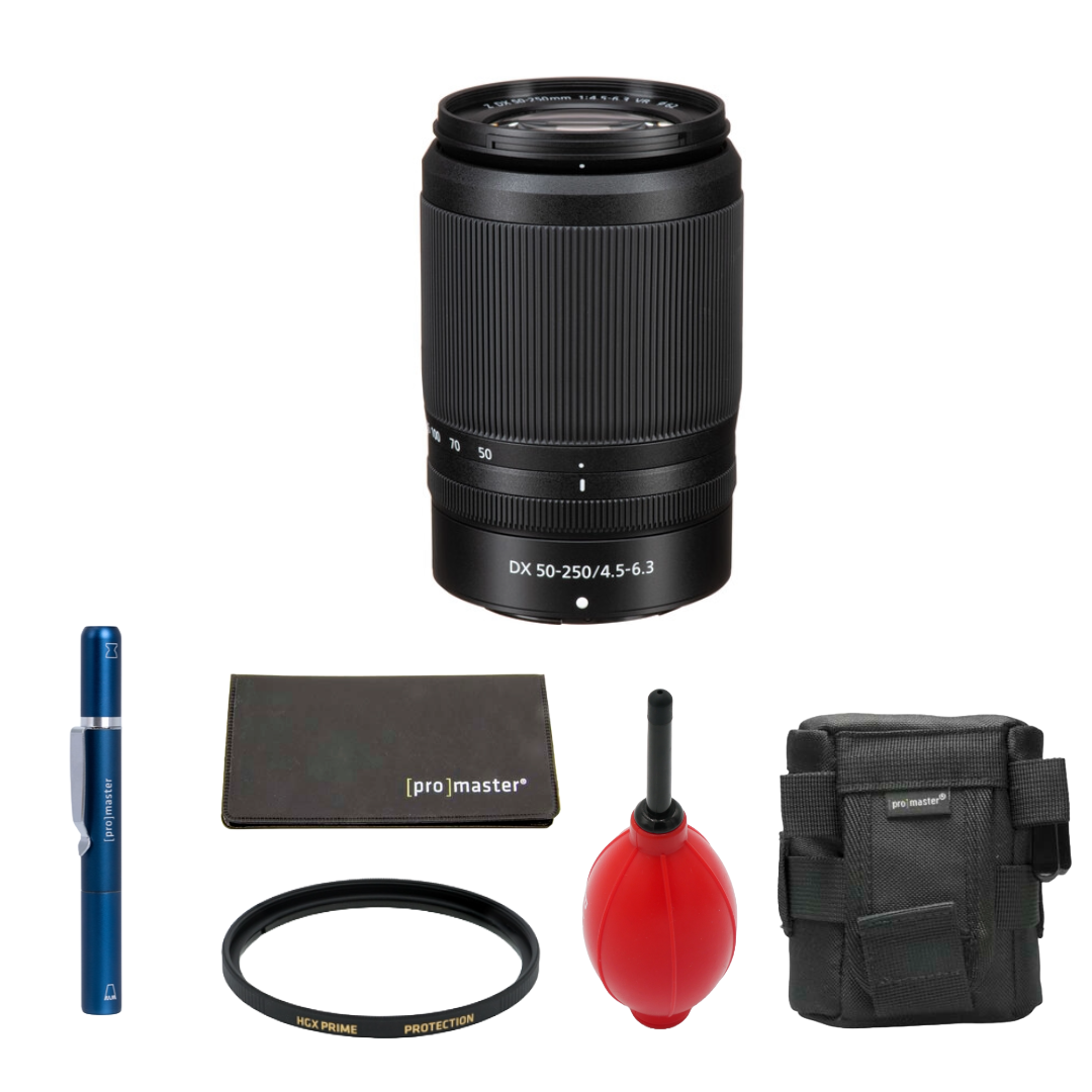Nikon NIKKOR Z DX 50-250mm f/4.5-6.3 VR Lens (Nikon Z) Package