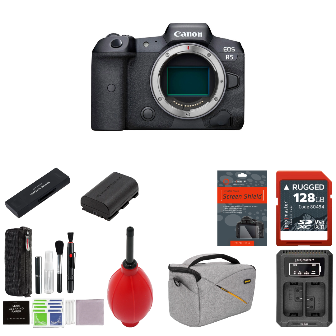 Canon EOS R5 Mirrorless Digital Camera Package