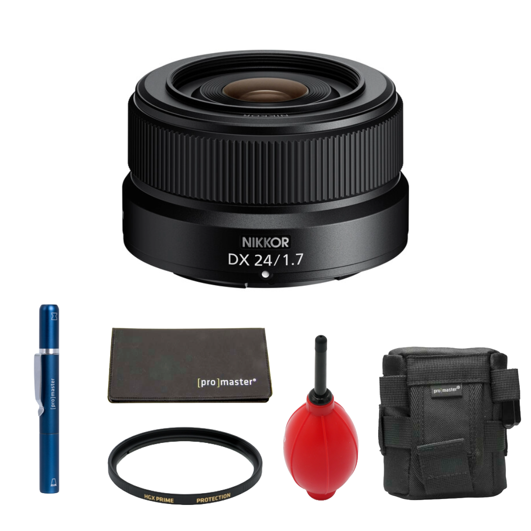 Nikon NIKKOR Z DX 24mm f/1.7 Lens (Nikon Z) Package