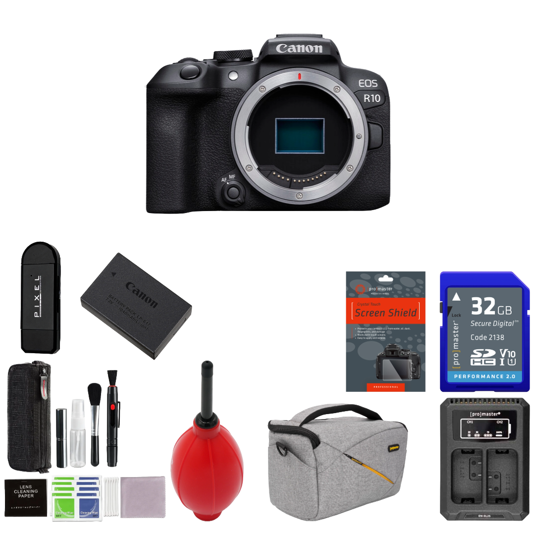 Canon EOS R10 Mirrorless Camera Package